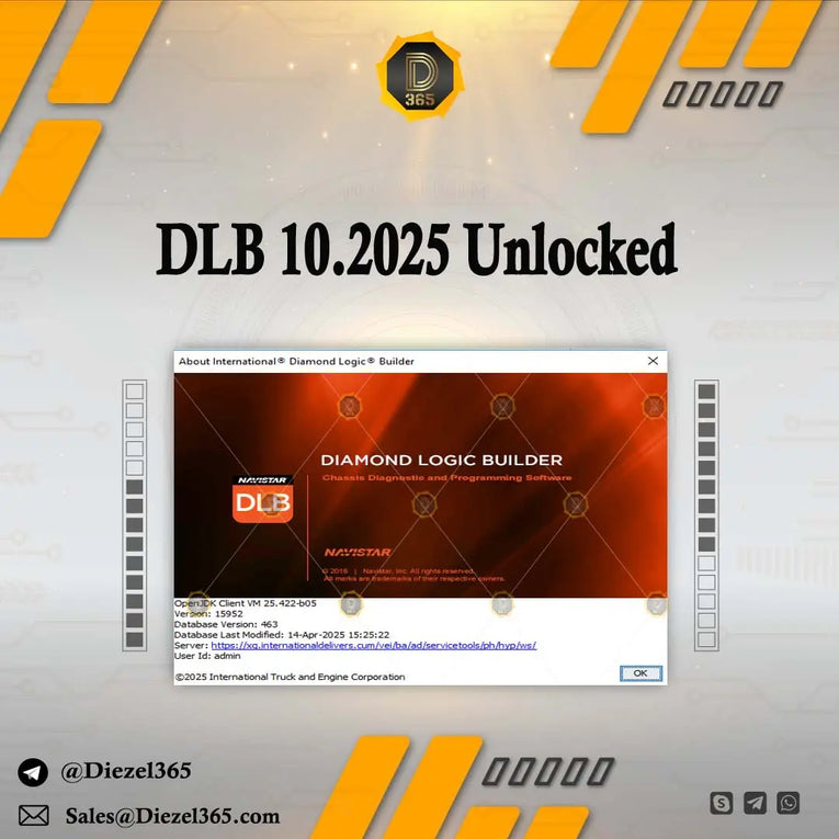 INTERNATIONAL DIAMOND LOGIC BUILDER DLB 10.2025 Unlocked For Many PC's Diezel365