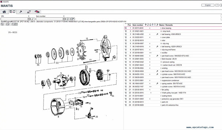 Man Mantis 7.1 Parts Catalog 07.2025 Diezel365