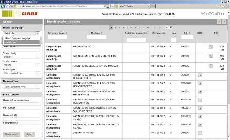 CLAAS WebTIC Offline 08.2022 Service Information + INSTALL GUIDE Diezel365