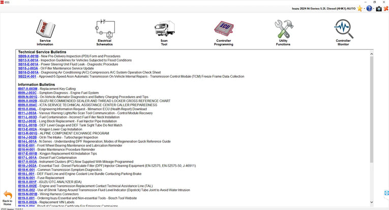 Isuzu US-IDSS Diagnostic Service System update 07.2023 Diezel365