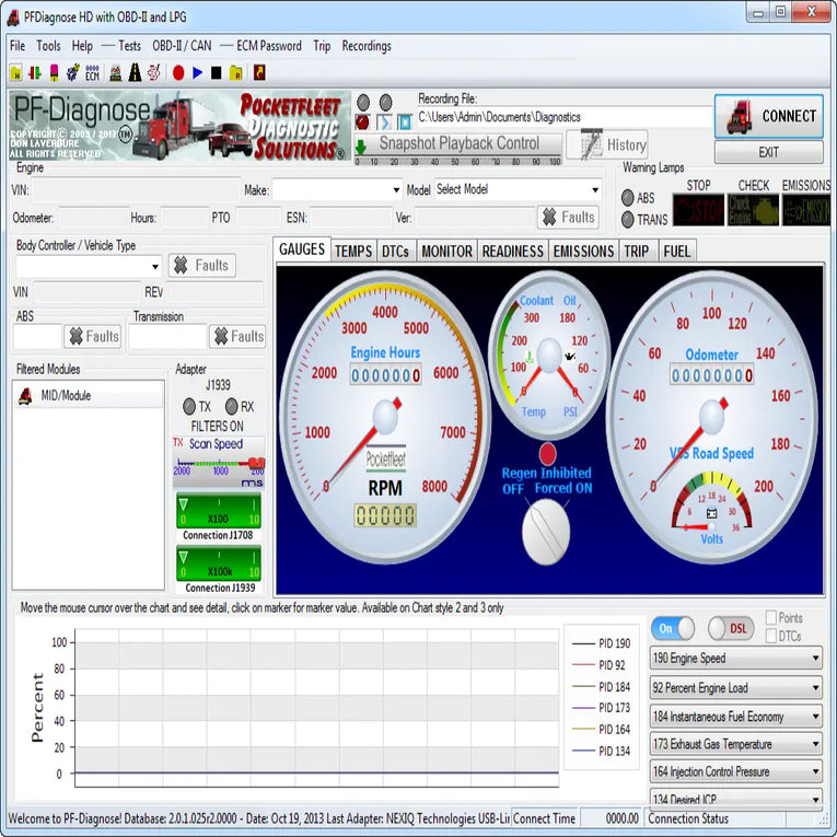 PF-Diagnose 2.0.2.23 Diagnostics Software 2013 – Full Heavy & Medium Duty with OBDII Diezel365