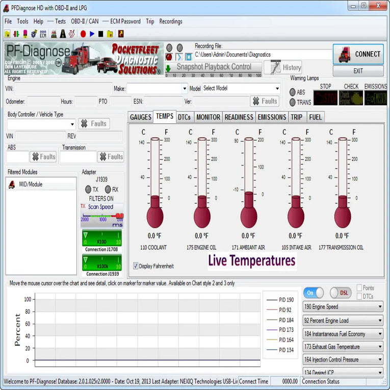 PF-Diagnose 2.0.2.23 Diagnostics Software 2013 – Full Heavy & Medium Duty with OBDII Diezel365