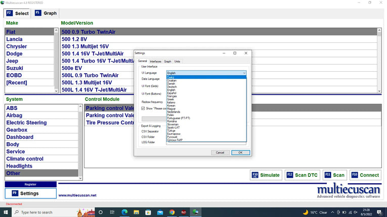 MultiEcuScan v4.8 For Fiat/Chrysler/Dodge/Jeep/Suzuki + Activation + install Video Diezel365