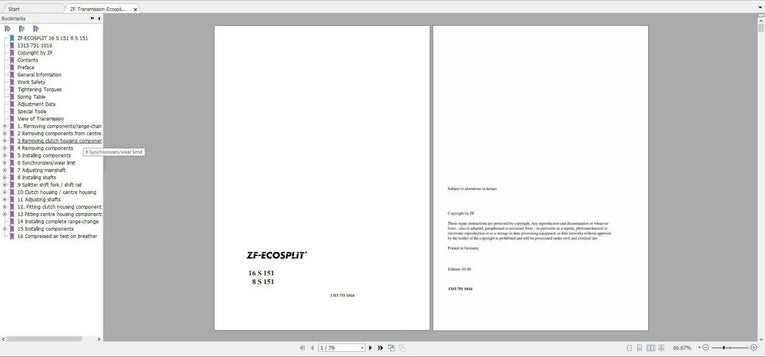 ZF Transmissions All Models Full Set Manuals 2021 Diezel365