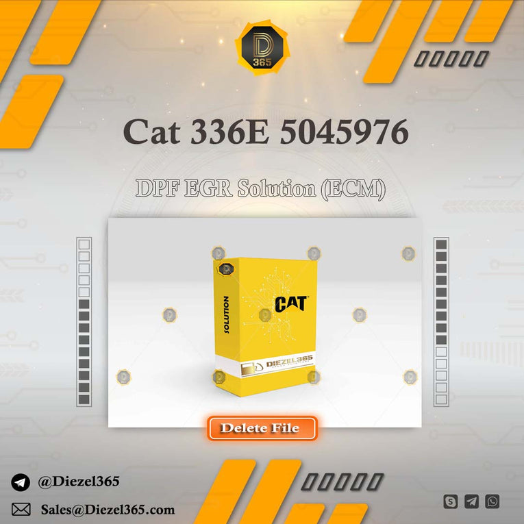 Caterpillar 336E 5045976 + DPF EGR Solution (ECM)