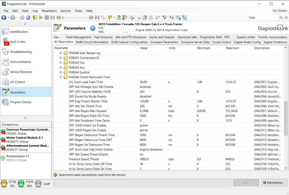 Detroit Diesel Diagnostic Link DDDL 8.19 SP0 Professional 2024 + Unlimited LICENSES Subscription + Troubleshooting 2024