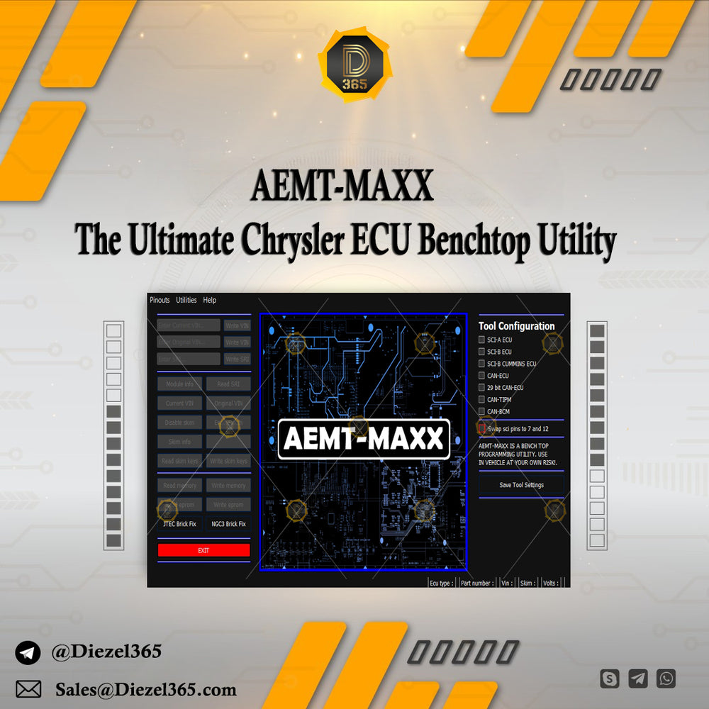 AEMT-MAXX: The Ultimate Chrysler ECU Benchtop Utility – ⛽ Diezel365