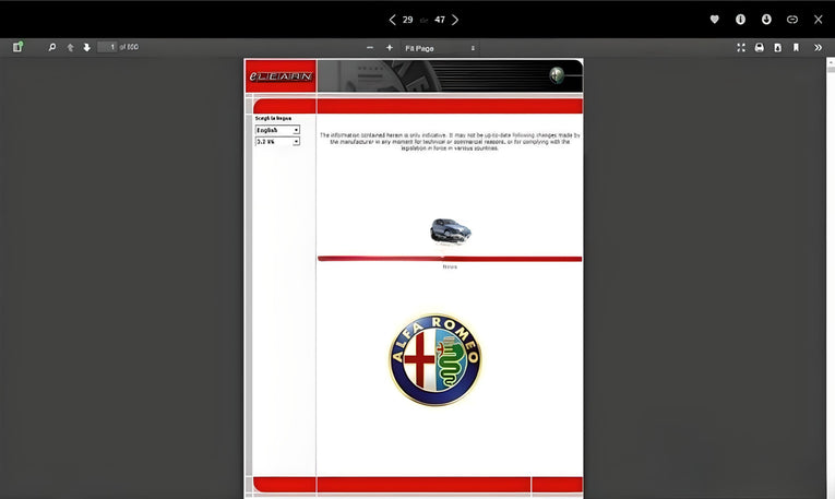 Alfa Romeo – Fiat Cars Full Workshop Manual CD Collection