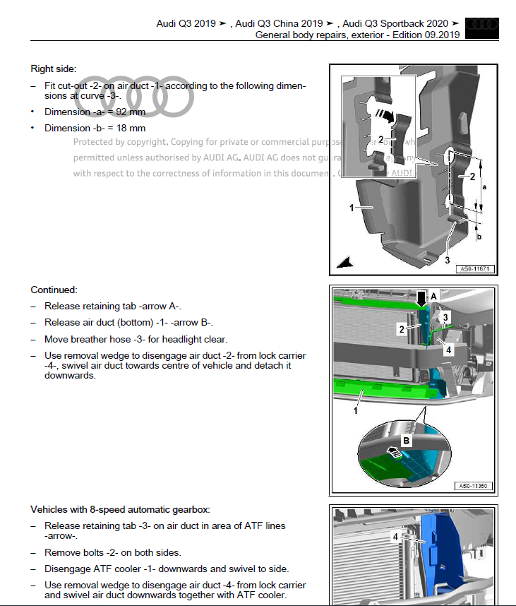 Audi Workshop Manuals & Wiring Diagrams 2020 PDF