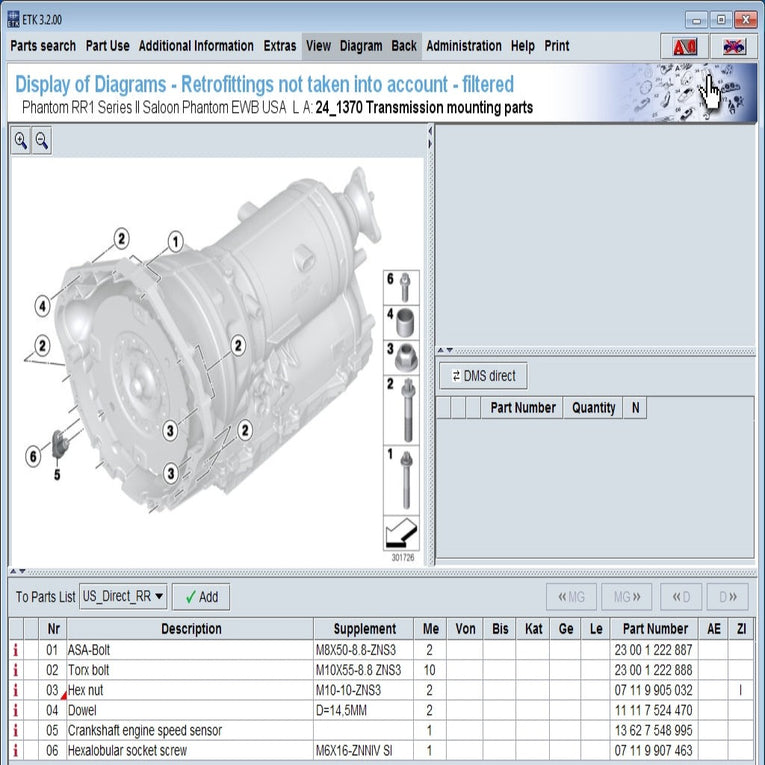 BMW ETK [06.2019] Electronic Spare Parts Catalog