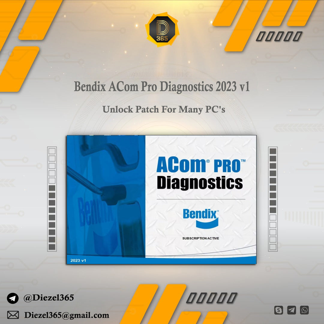 Bendix ACom Pro Diagnostics 2023 v1 + Unlock Patch For Many PC's – ⛽ ...