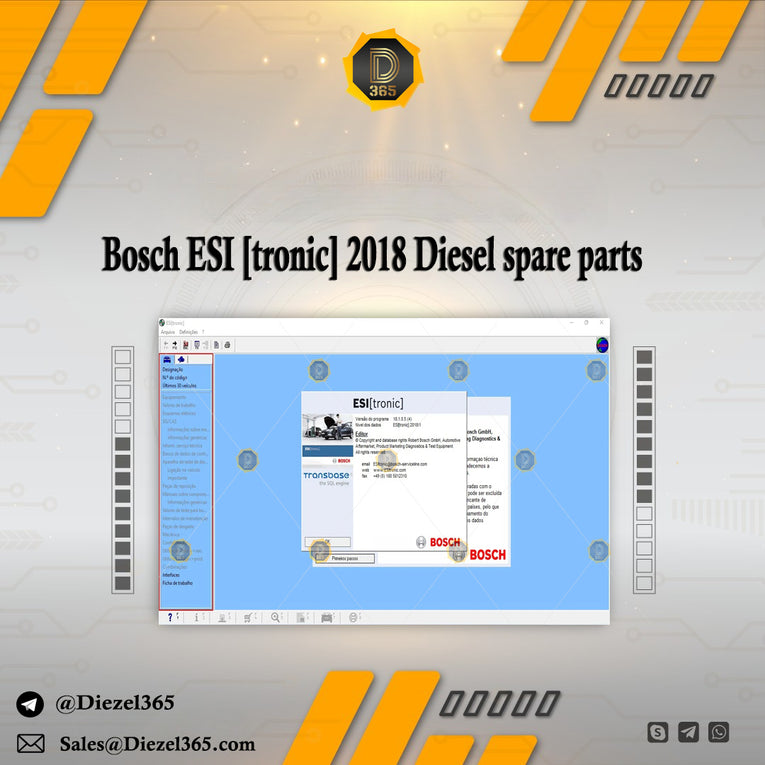 Bosch ESI [tronic] Diesel spare parts, injection pump test plans + Unlock KG