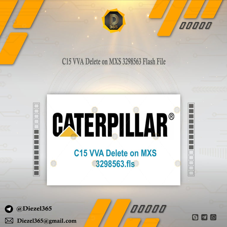 Caterpilllar C15 VVA Delete on MXS 3298563 Flash File