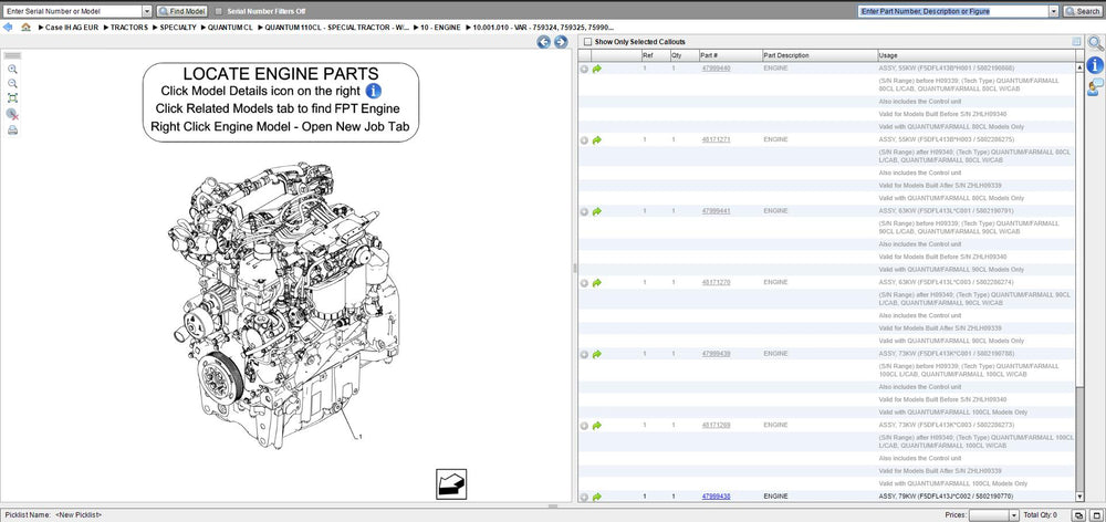 Case Construction EU [07.2019] + Case IH AG EU [07.2019] Spare Parts Catalog