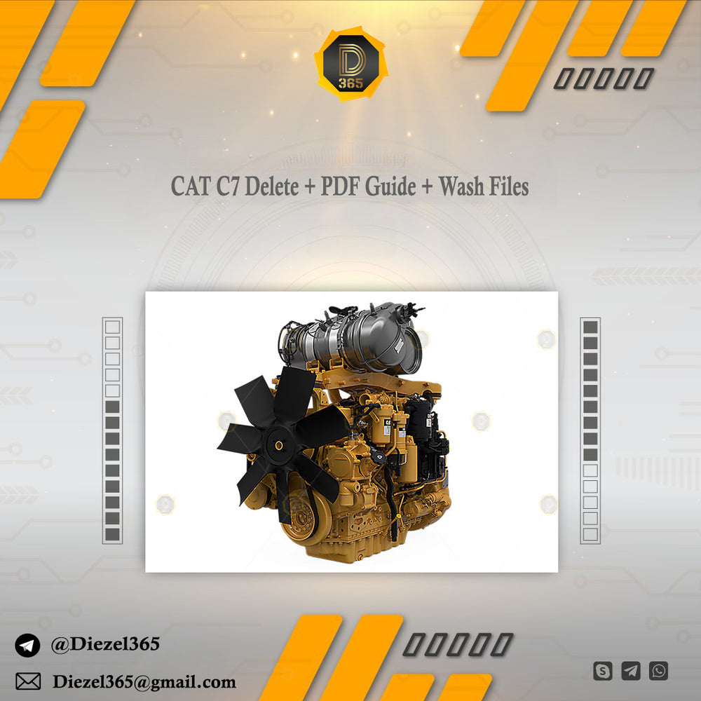 CAT C7 Delete + PDF Guide + Wash Files