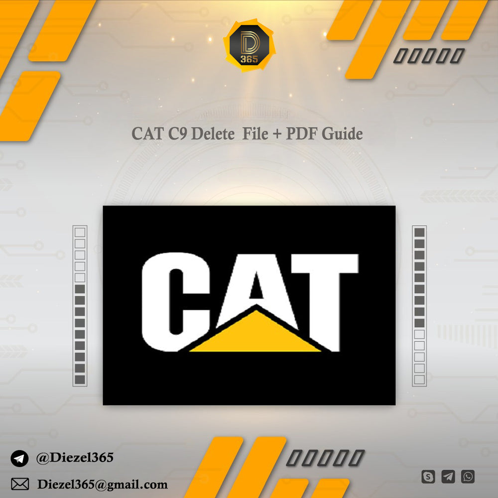 CAT C9 DPF Delete File + PDF Guide