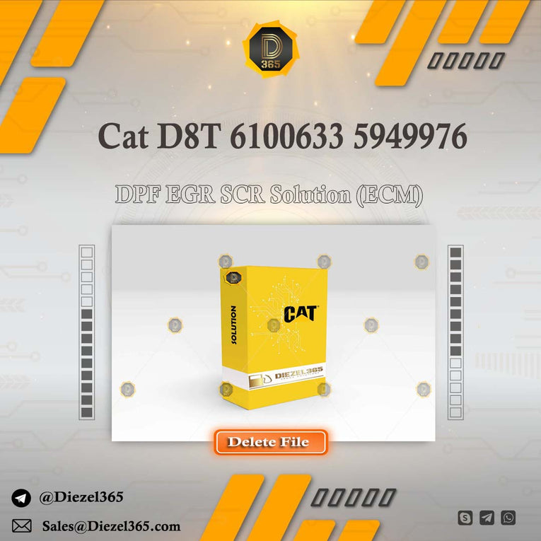 CAT D8T 6100633 5949976 DPF SCR EGR Solution (ECM)