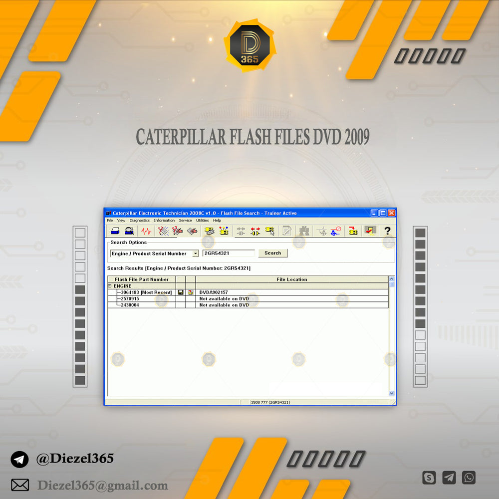 CATERPILLAR FLASH FILES DVD 2009