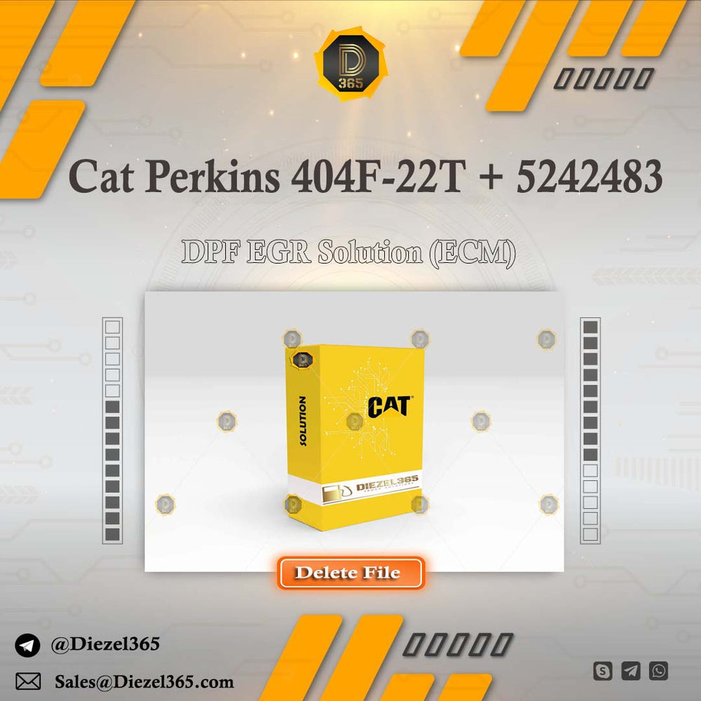 CAT Perkins 404F-22T + 5242483 DPF EGR Solution (ECM)