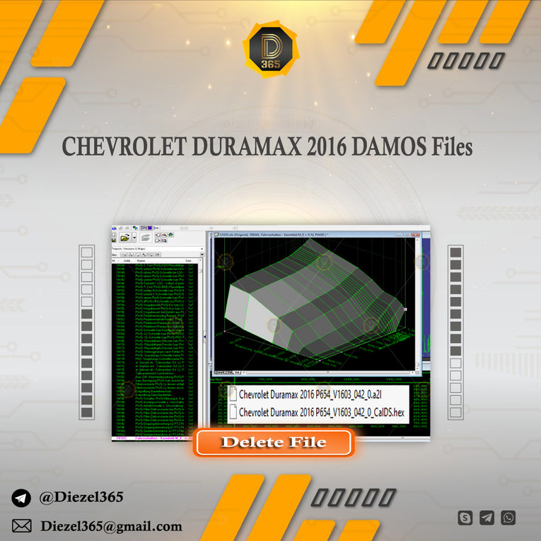 CHEVROLET DURAMAX 2016 DAMOS Files