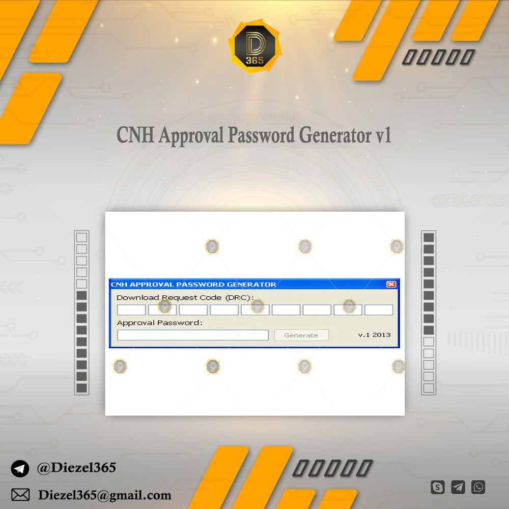 CNH Approval Password Generator v1 + Unlocking Keygen