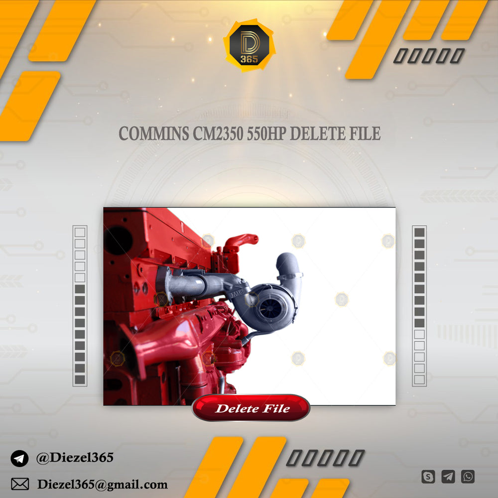 COMMINS CM2350 550HP DELETE FILE