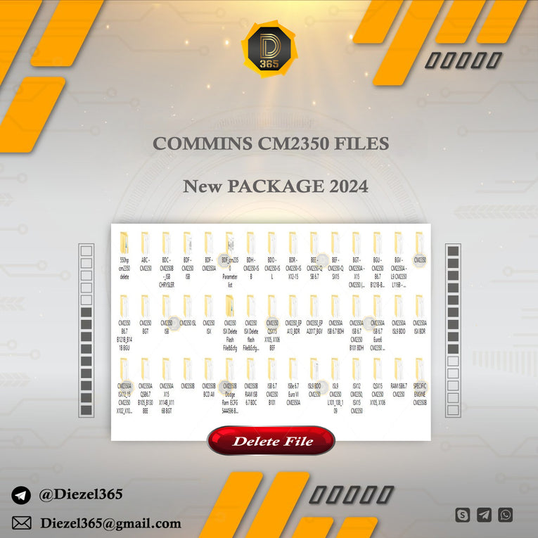 COMMINS CM2350 FILES - New PACKAGE 2024