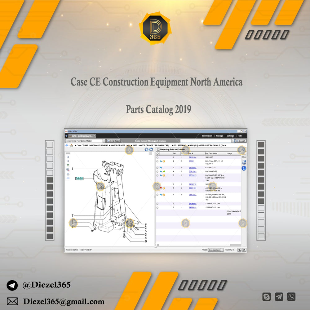 Case CE Construction Equipment North America – Parts Catalog 2019