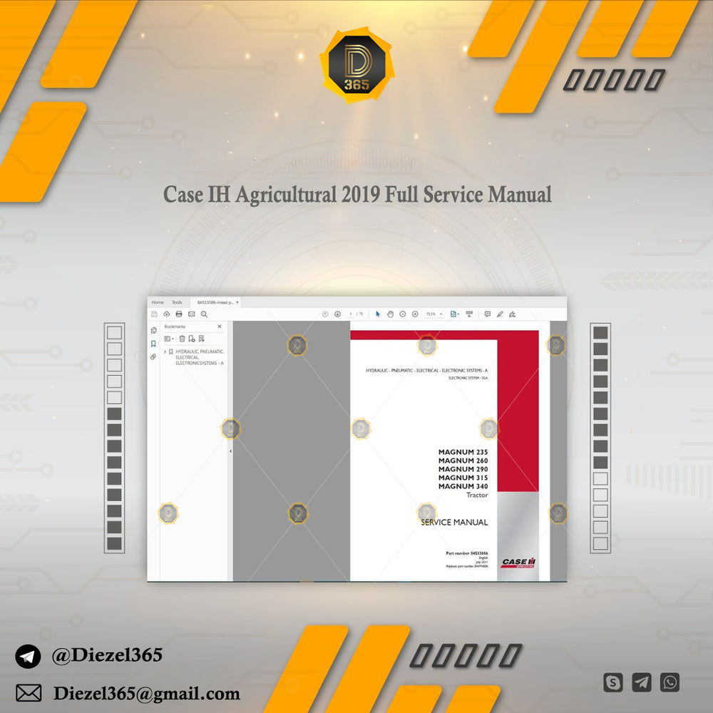 Case IH Agricultural 2019 Full Service Manual