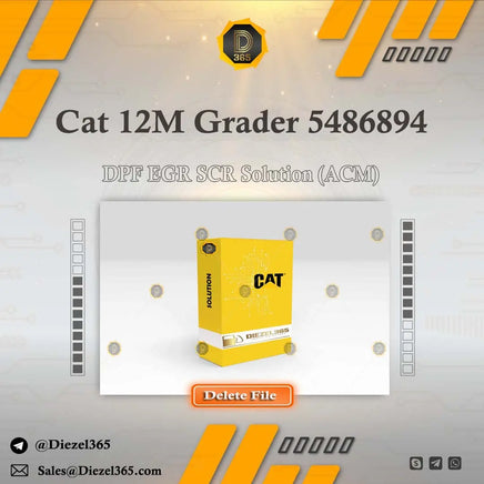 Caterpillar 12M Grader 5486894 + DPF EGR SCR Solution (ACM) Diezel365