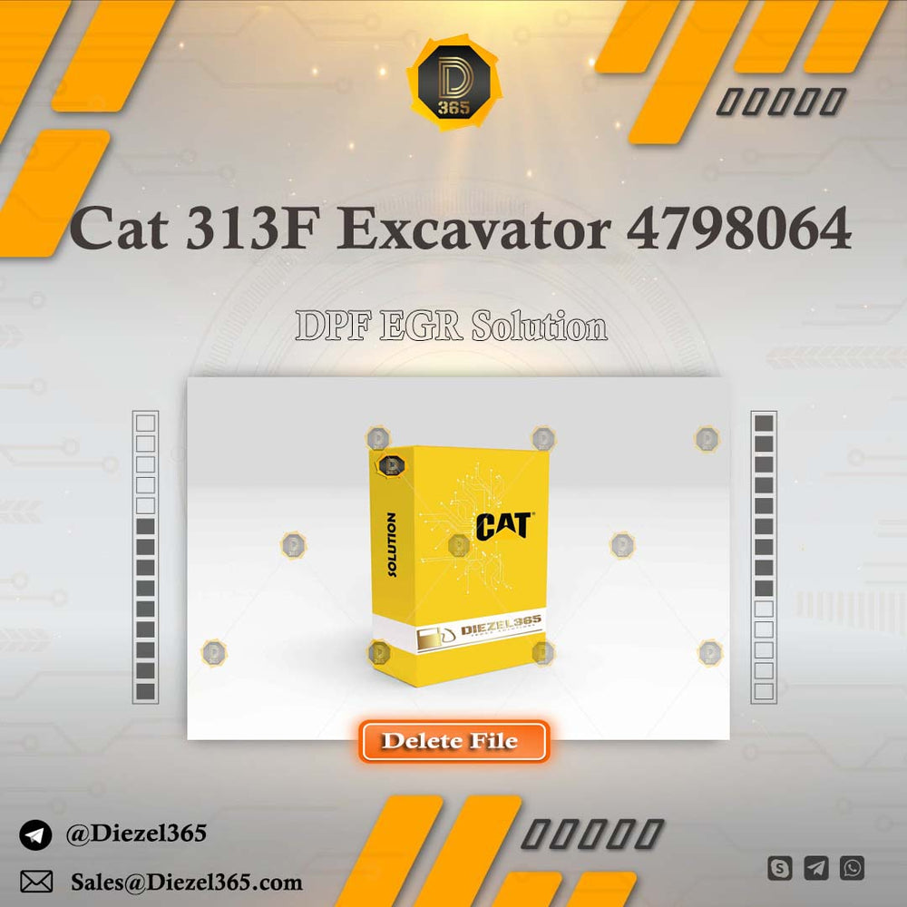 Caterpillar 313F Excavator 4798064 + DPF EGR Solution