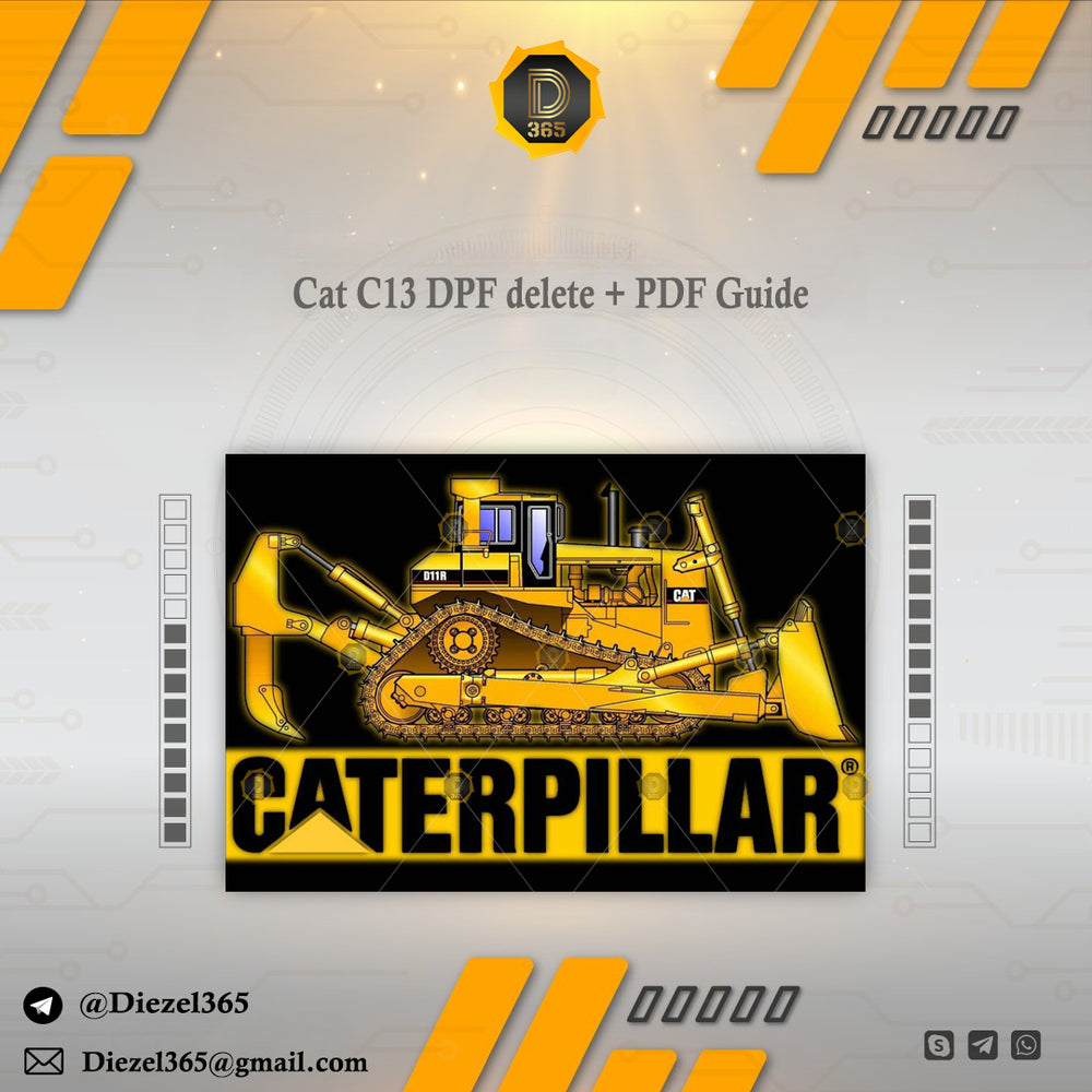 Cat C13 DPF delete + PDF Guide