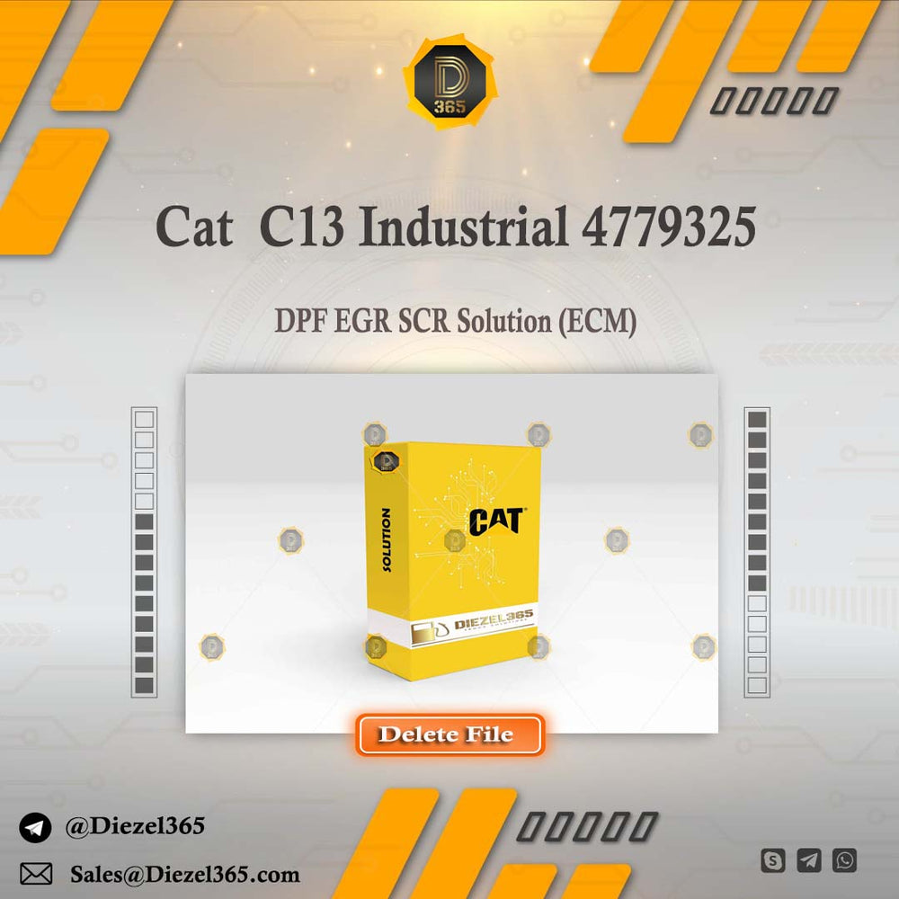 Caterpillar C13 Industrial 4779325 + DPF EGR SCR Solution (ECM)