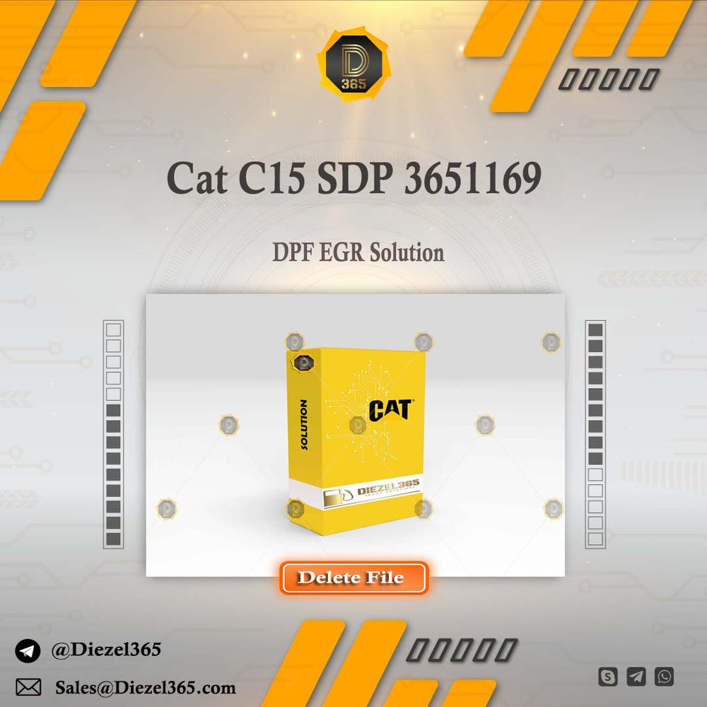 Caterpillar C15 SDP 3651169 + DPF EGR Solution