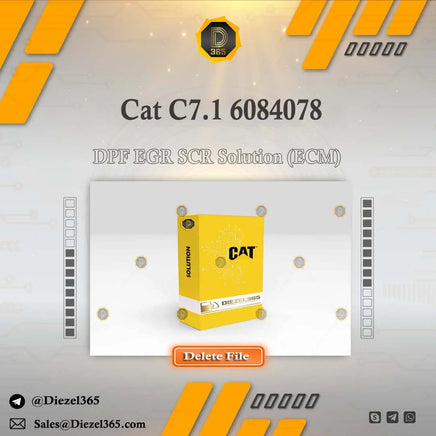 Caterpillar C7.1 6084078 + DPF EGR SCR Solution (ECM) Diezel365