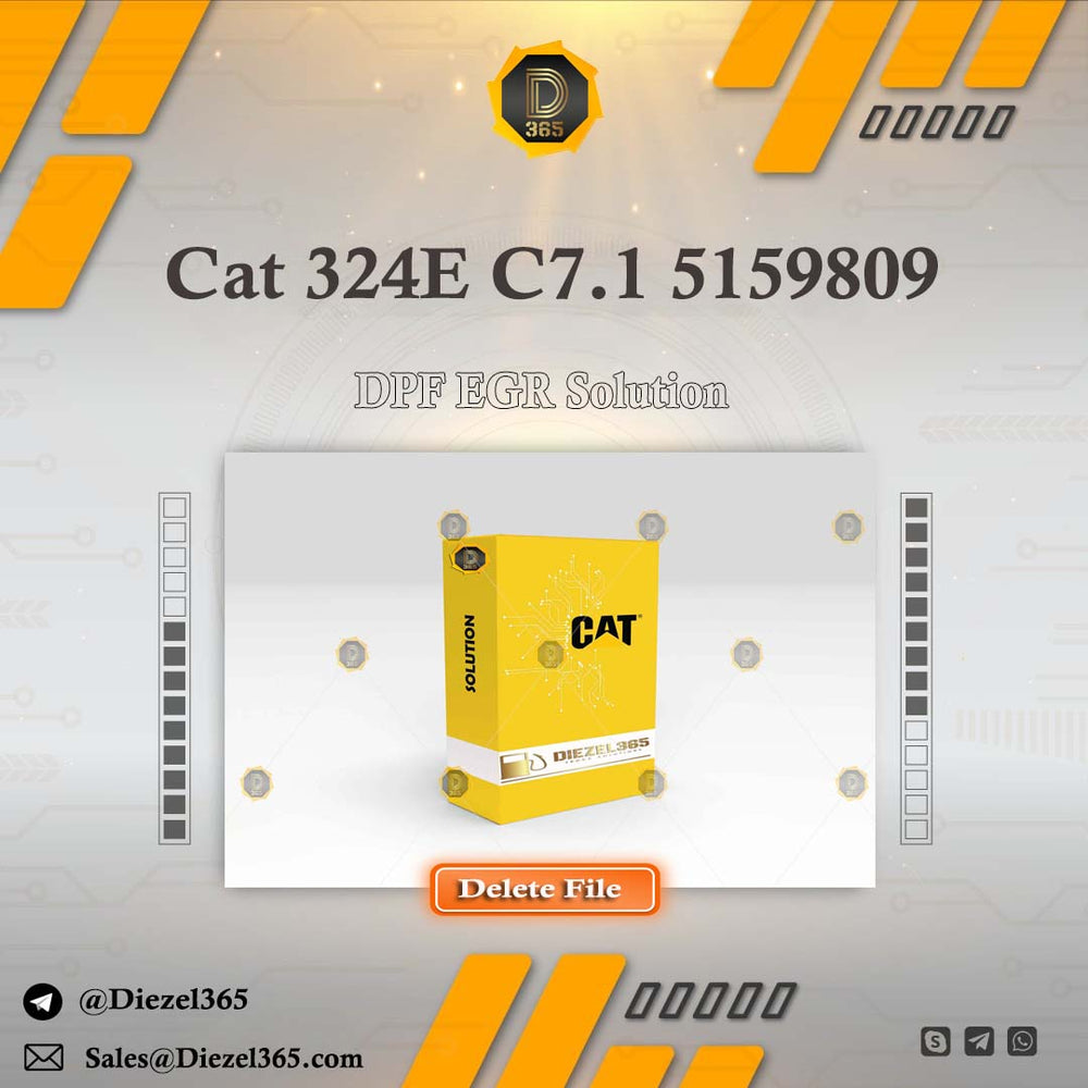 Caterpillar 324E C7.1 5159809 + DPF EGR Solution