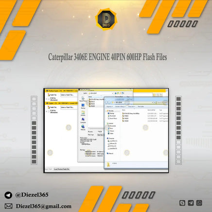 Caterpilllar 3406E ENGINE 40PIN 600HP Higher HP Flash Files Diezel365