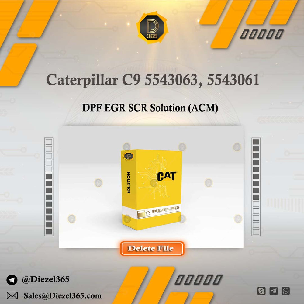 Caterpillar C9 5543063, 5543061 + DPF EGR SCR Solution (ACM)