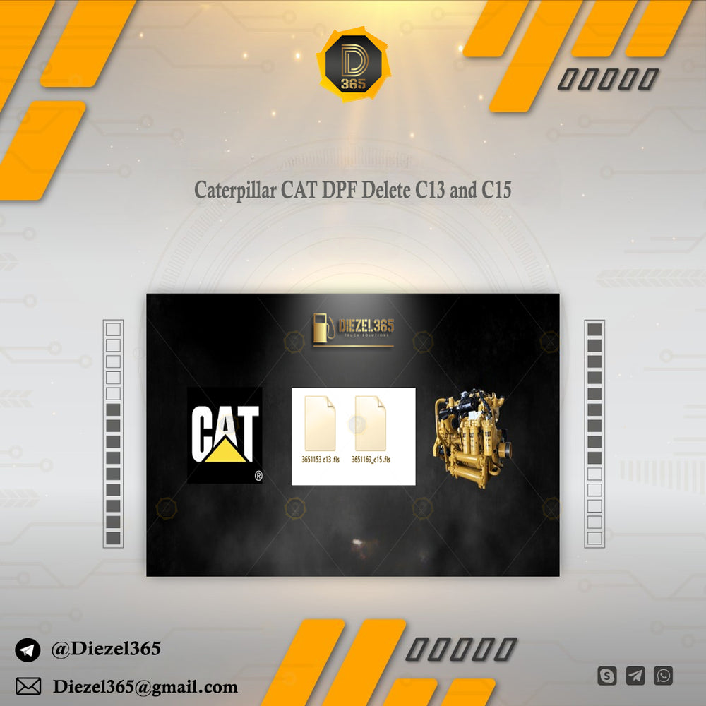 Caterpillar CAT DPF Delete C13 and C15