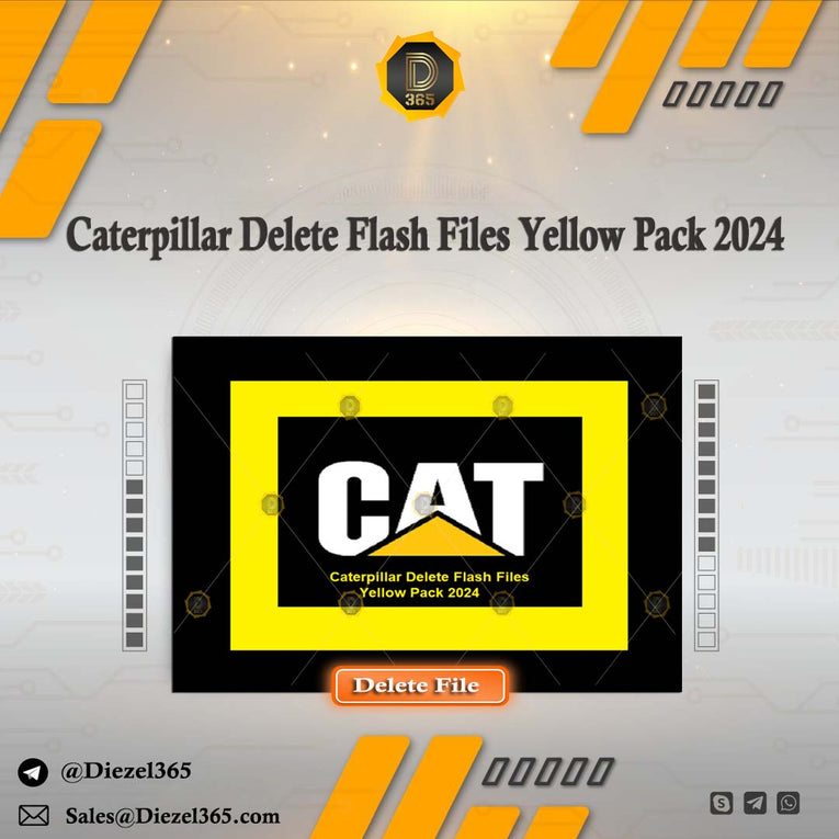 Caterpillar Delete Flash Files Yellow Pack 2024