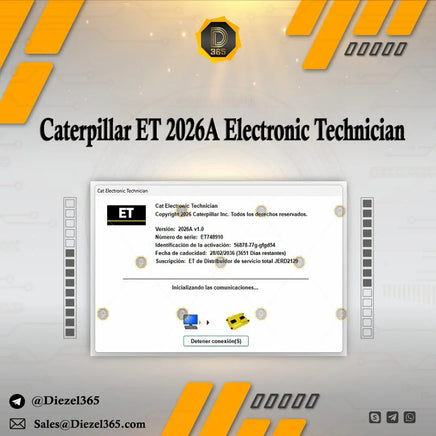 Caterpillar ET 2026A Electronic Technician + Factory Password Diezel365