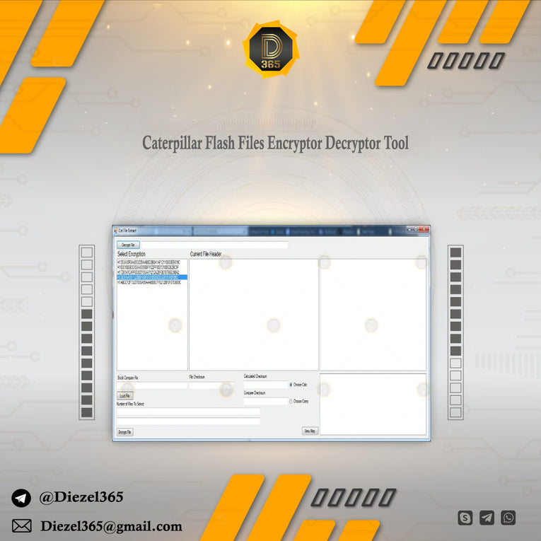 Caterpillar Flash Files Encryptor Decryptor Tool