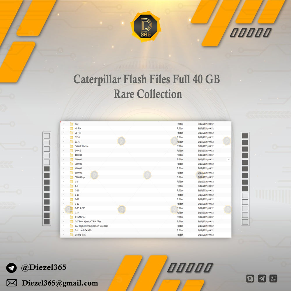 Caterpillar Flash Files Full 40 GB Rare Collection