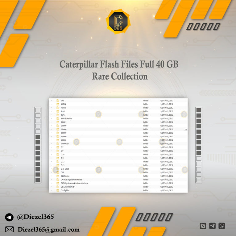 Caterpillar Flash Files Full 40 GB Rare Collection