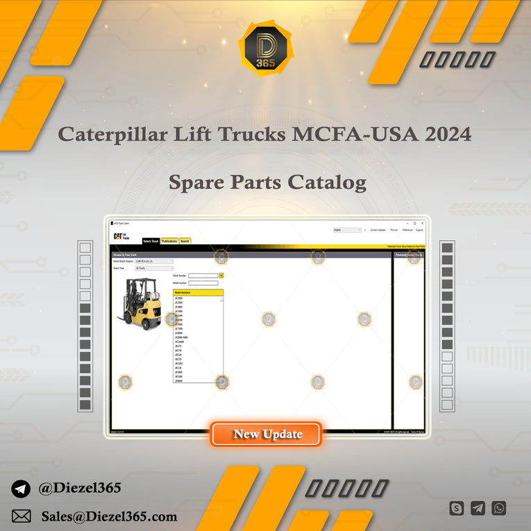 Caterpillar Lift Trucks MCFA – USA 2024 Spare Parts Catalog