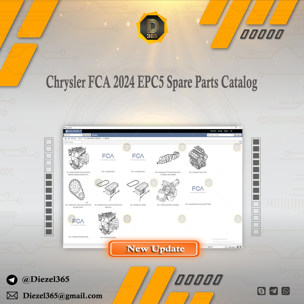 Chrysler FCA 2024 EPC5 Spare Parts Catalog