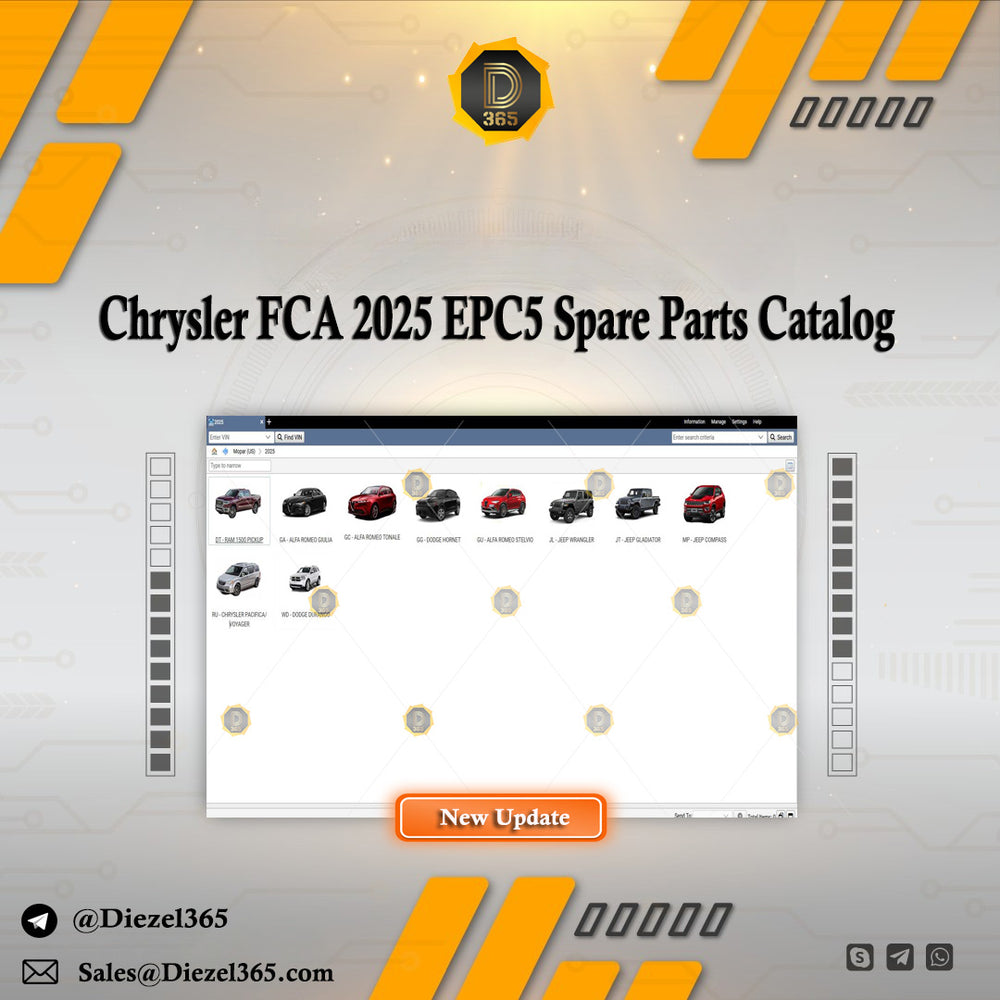 Chrysler FCA 2025 EPC5 Spare Parts Catalog