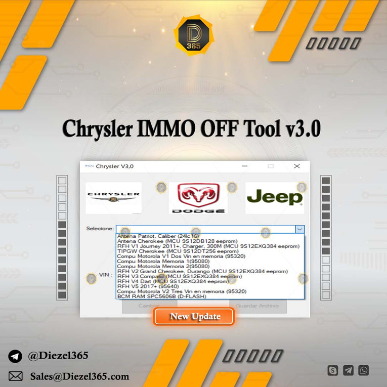Chrysler IMMO OFF Tool v3.0