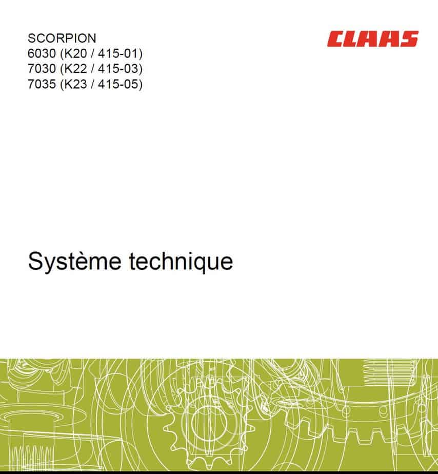 CLAAS Service Manual, User Manual & Training Manual