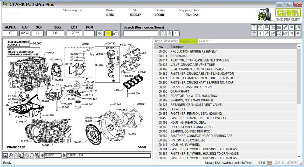Clark ForkLift Parts Pro Plus EPC v542 Spare Parts Catalog 2024 ⛽